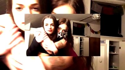 Twee sexy brunette emotionele slipjes blijven klootzakken eigenzinnige teef